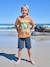 T-shirt manches courtes garçon bleu ciel+noix de pécan 8 - vertbaudet enfant 