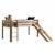 Lit mi-hauteur avec toboggan en pin massif naturel  armance & faustin Blanc+Naturel 7 - vertbaudet enfant 