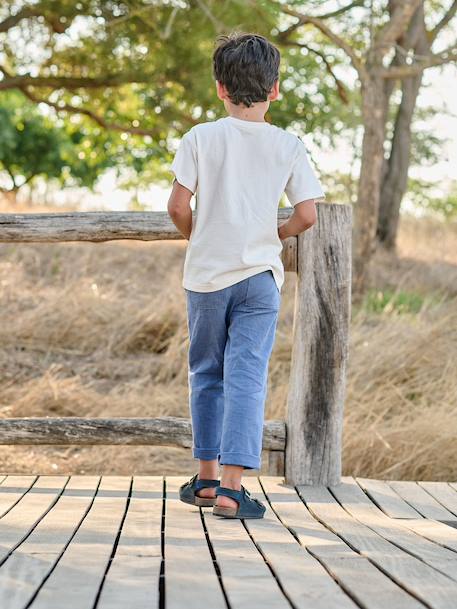 Pantalon garçon léger morphologie médium bleu 9 - vertbaudet enfant 