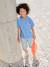 Bermuda garçon jean facile à enfiler bleu imprimé+denim gris+double stone+rayé bleu+stone 13 - vertbaudet enfant 