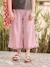 Pantacourt large fille lyocell kaki+lilas 6 - vertbaudet enfant 