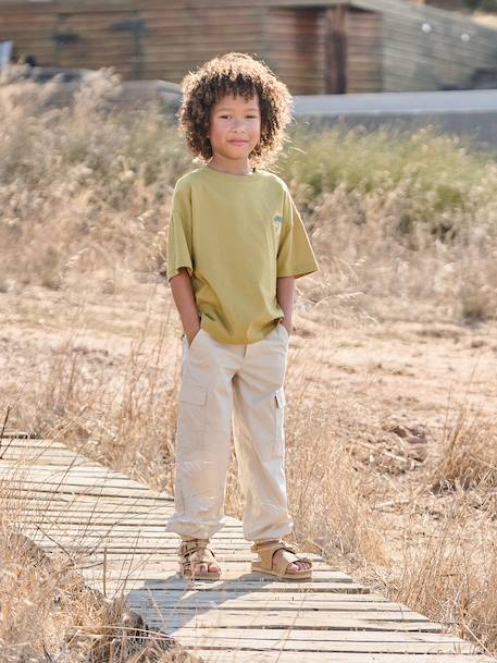 T-shirt manches courtes garçon cumin 6 - vertbaudet enfant 