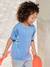 T-shirt imprimé manches courtes garçon bleu moyen 2 - vertbaudet enfant 