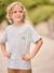 T-shirt garçon motifs devant et dos anthracite+blanc+bleu ciel+bleu océan 20 - vertbaudet enfant 