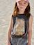 T-shirt fille imprimé anthracite+écru 1 - vertbaudet enfant 