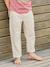 Pantalon garçon coton/lin léger beige chiné+bleu nuit+noisette+vert sauge 2 - vertbaudet enfant 