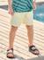 Bermuda garçon élastique bleu jean+jaune pastel+vert sapin 10 - vertbaudet enfant 