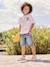 T-shirt garçon motifs devant et dos anthracite+blanc+bleu ciel+bleu océan 15 - vertbaudet enfant 