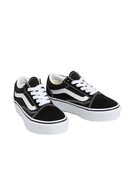 Chaussure junior old skool platform – style skate Noir 2 - vertbaudet enfant 