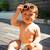Lunettes de soleil bébé polarisées anti UV réversibles Gris+Orange 9 - vertbaudet enfant 