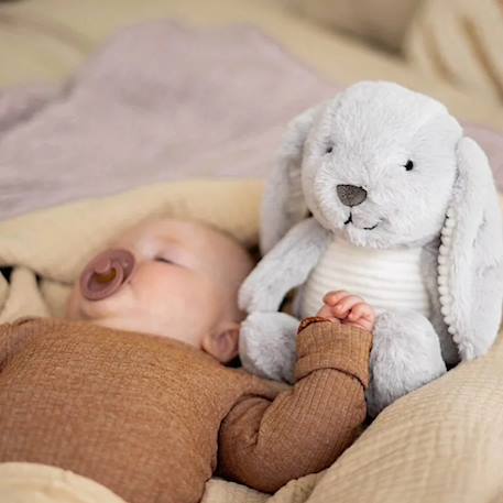 Peluche bruit blanc milo le lapin Beige+Blanc, bleu+Gris 18 - vertbaudet enfant 