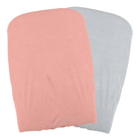 Lot de 2 housses de matelas à langer Orange+Turquoise 1 - vertbaudet enfant 