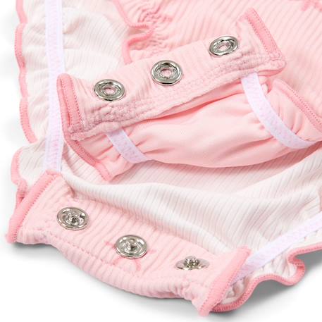 Maillot de bain anti-UV bébé fille 1 pièce manches longues - imprimé marin Rose 4 - vertbaudet enfant 