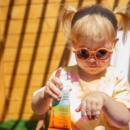 Lunettes de soleil bébé polarisées anti UV réversibles Gris+Orange 8 - vertbaudet enfant 