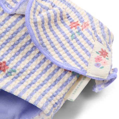 Culotte de bain à volants Dreamy Stripes Bleu, blanc, rose 3 - vertbaudet enfant 