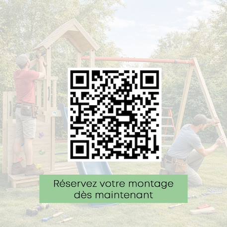 Aire de jeux avec toboggan xchange clever avec poutre métal 3 agrès pour enfants Bois 5 - vertbaudet enfant 