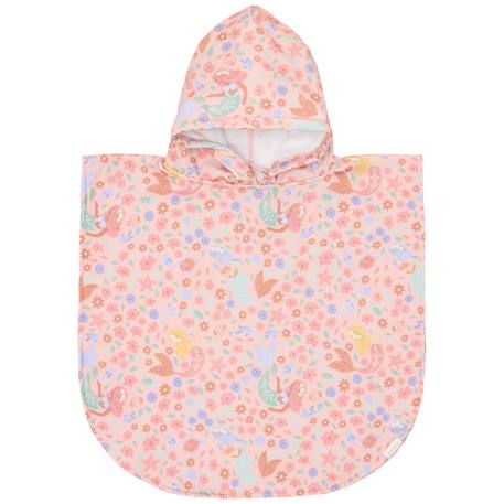 Fille-Poncho de bain Dreamy mermaid en coton bio