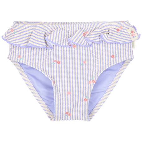 Culotte de bain à volants Dreamy Stripes Bleu, blanc, rose 1 - vertbaudet enfant 
