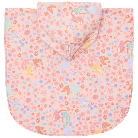 Poncho de bain Dreamy mermaid en coton bio Rose, violet, vert 2 - vertbaudet enfant 