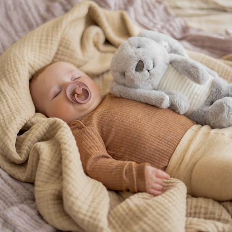 Peluche bruit blanc milo le lapin Beige+Blanc, bleu+Gris 17 - vertbaudet enfant 