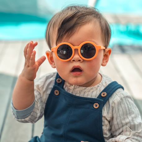 Lunettes de soleil bébé polarisées anti UV réversibles Gris+Orange 7 - vertbaudet enfant 
