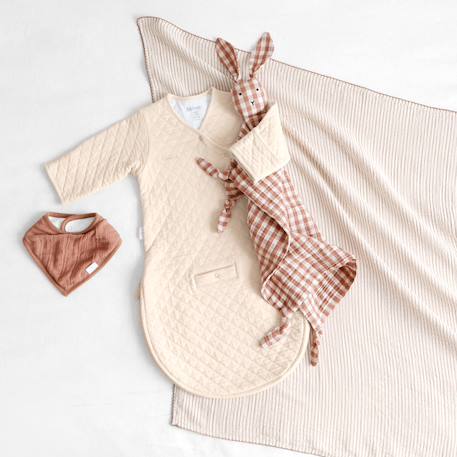 Gigoteuse avec moufles mi-saison  - tog 1.5 matelassé confort Beige+Blush+Brick+Cream+Green+Lunar+Mix grey+Mix tender+Stone+Vintage 22 - vertbaudet enfant 