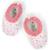 Chaussons de bain dreamy flowerfield (pointure 23-24) Blanc, rose, bleu 1 - vertbaudet enfant 