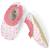 Chaussons de bain dreamy flowerfield (pointure 23-24) Blanc, rose, bleu 2 - vertbaudet enfant 