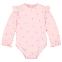 Maillot de bain anti-UV bébé fille 1 pièce manches longues - imprimé marin  - vertbaudet enfant