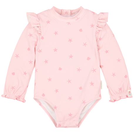 Maillot de bain anti-UV bébé fille 1 pièce manches longues - imprimé marin  - vertbaudet enfant