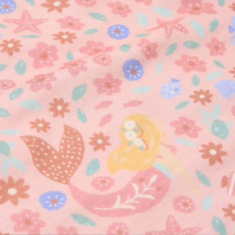 Poncho de bain Dreamy mermaid en coton bio Rose, violet, vert 3 - vertbaudet enfant 