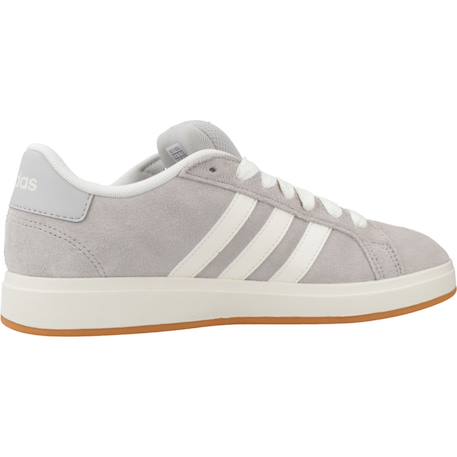 Baskets garçon en cuir à lacets court Gris grey 1 - vertbaudet enfant 