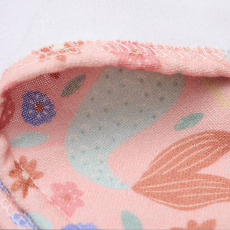 Poncho de bain Dreamy mermaid en coton bio Rose, violet, vert 4 - vertbaudet enfant 