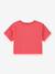T-shirt boxy manches courtes fille rouge 2 - vertbaudet enfant 