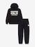 Ensemble sweat à capuche pantalon noir 1 - vertbaudet enfant 