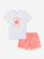 Ensemble short et t-shirt corail 1 - vertbaudet enfant 