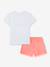 Ensemble short et t-shirt corail 2 - vertbaudet enfant 