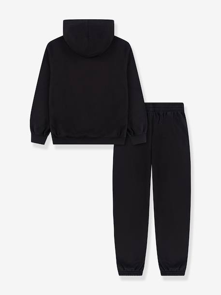 Ensemble sweat à capuche pantalon noir 2 - vertbaudet enfant 