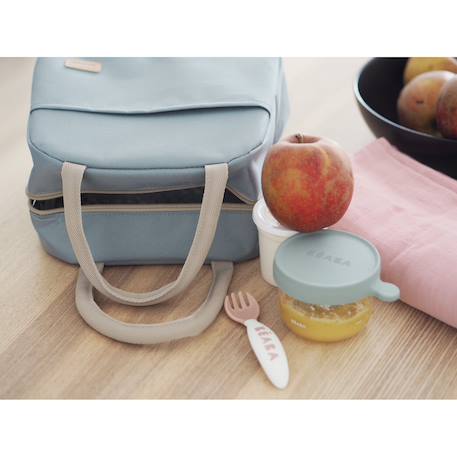 Sac repas isotherme pratique, capacité 5 l Léopard+Rose poudrée+Vert bleu 14 - vertbaudet enfant 
