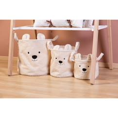 Chambre et rangement-Set de 3 paniers de rangement teddy