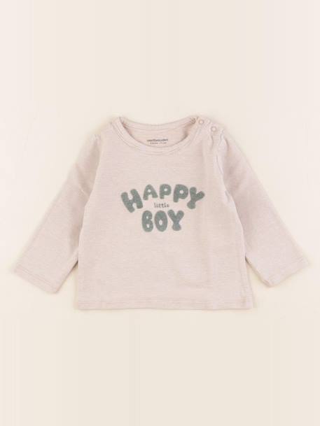 Tee-shirt - 9 mois Beige 1 - vertbaudet enfant 