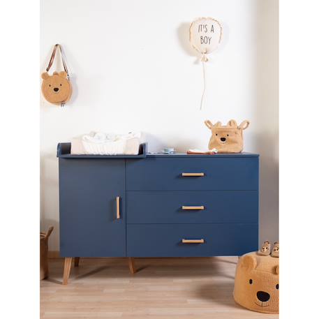 Panier de rangement 30x30x30 cm teddy Blanc cassé+Neutre 11 - vertbaudet enfant 