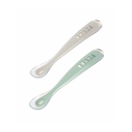 Lot de 2 cuillères silicone 1er âge Naturel 4 - vertbaudet enfant 