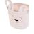 Panier de rangement 25x20x20 cm teddy Blanc cassé+Neutre 4 - vertbaudet enfant 