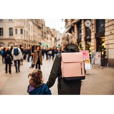 Sac à dos à langer pratique 19 litres oslo Gris minéral+Rose ancienne 8 - vertbaudet enfant 