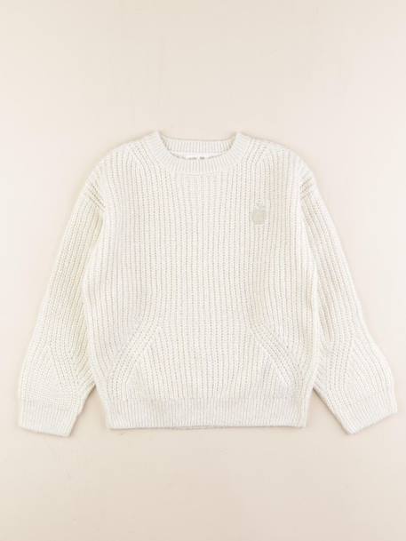 Pull - 8 ans Beige, argent 1 - vertbaudet enfant 