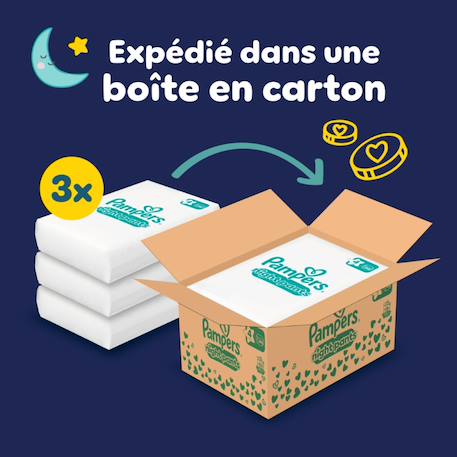 Baby-dry night pants pour la nuit, taille 4, 180 couches-culottes, 9kg - 15kg pack 1 mois Blanc 2 - vertbaudet enfant 