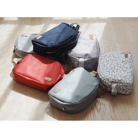 Trousse de toilette pratique et organisée Bleu marine rayé+Fleur de cerisier+Léopard+Vert sauge 15 - vertbaudet enfant 