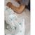 Lot de 3 langes en coton Cygne rose gris+Hérisson / marron+Jurassique / vert 17 - vertbaudet enfant 