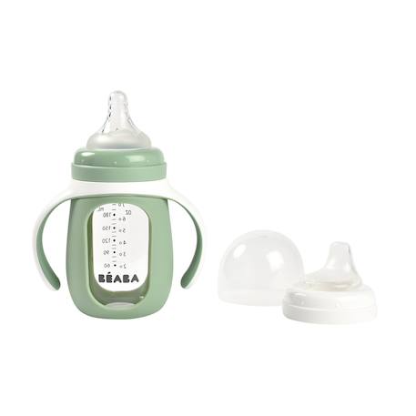 Biberon verre + housse silicone 2 en 1 Vert sauge 3 - vertbaudet enfant 